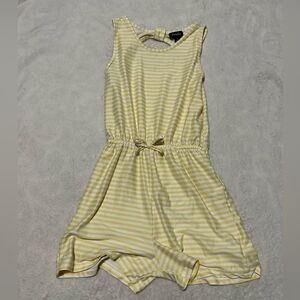 Picapino yellow and white striped romper - size 10